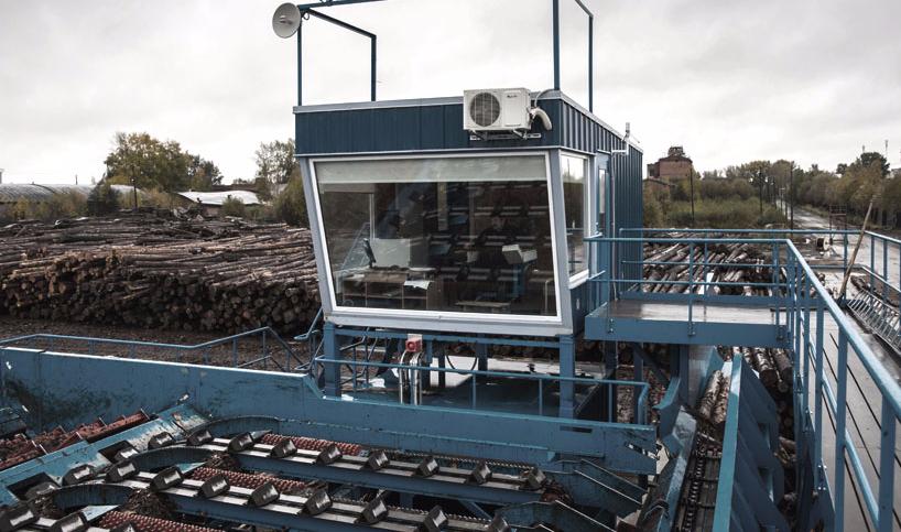 Supervising installation and commissioning of log sorting line with 44 bins (Sawmill 25)