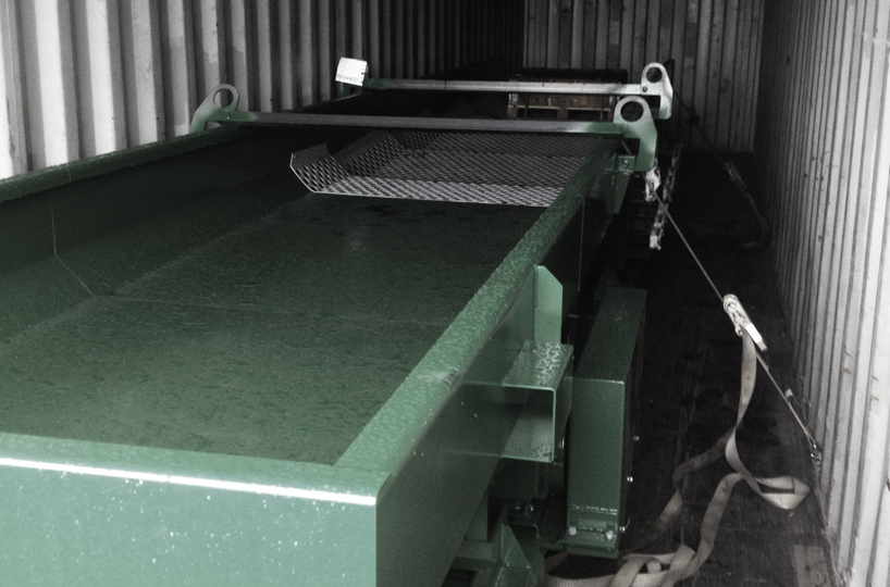 Delivery and customs clearance of the vibration screen for pellet plant (KS)